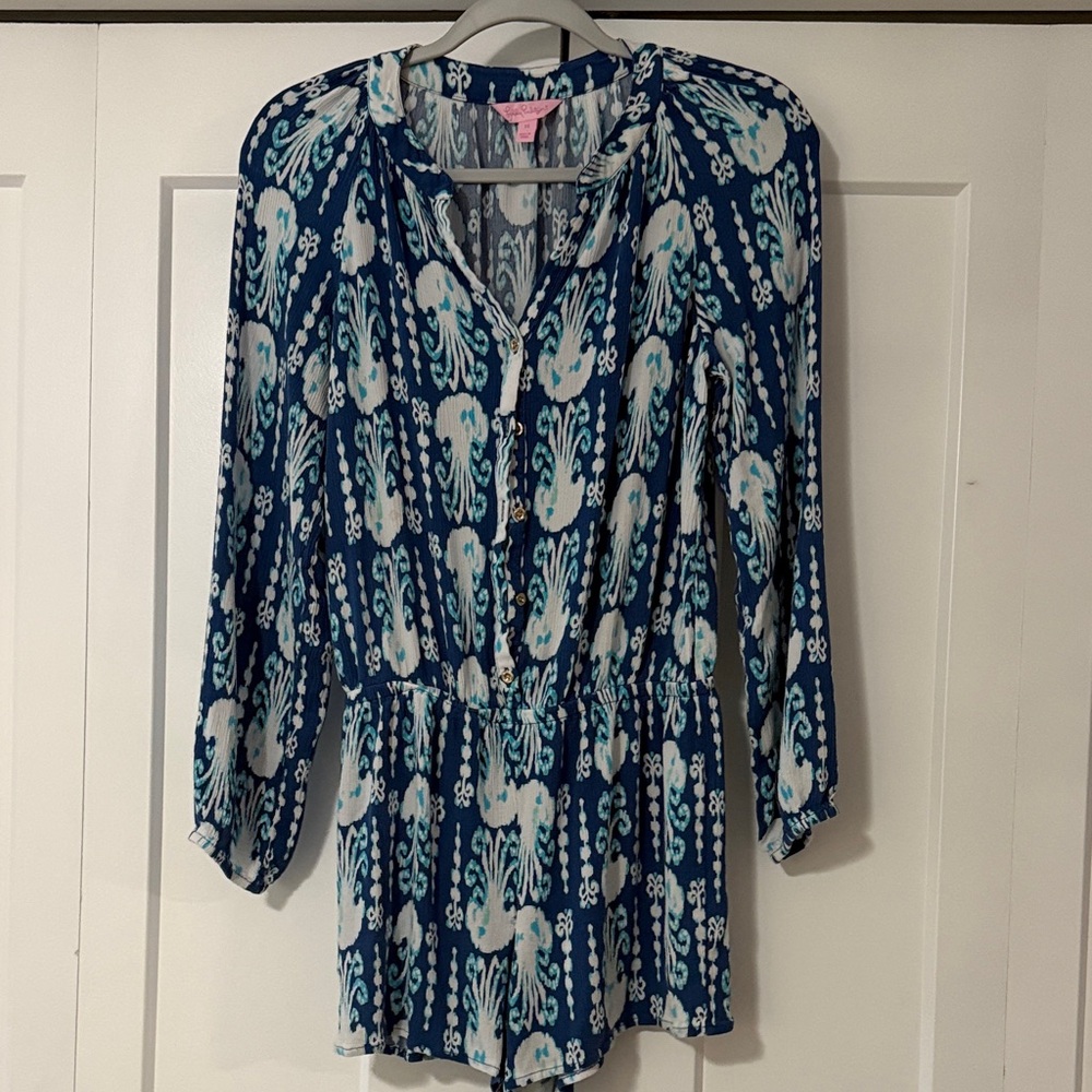 Lilly Pulitzer Navy jellyfish romper